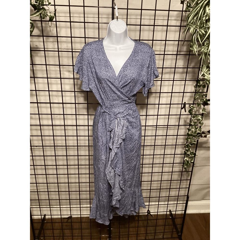 R. Vivimos Tie Front Ruffle Dress B184